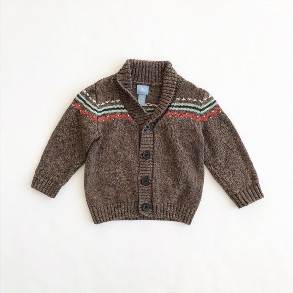Babygap factory Carmel khaki cardigan EUC 6-12m - Picture 1 of 4